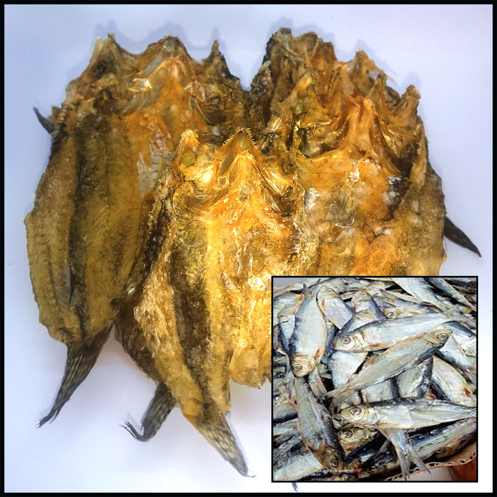 Bundle of 2 Dried Daing na Biya & Salinas na Tuyo freshy dried Unsalted ...