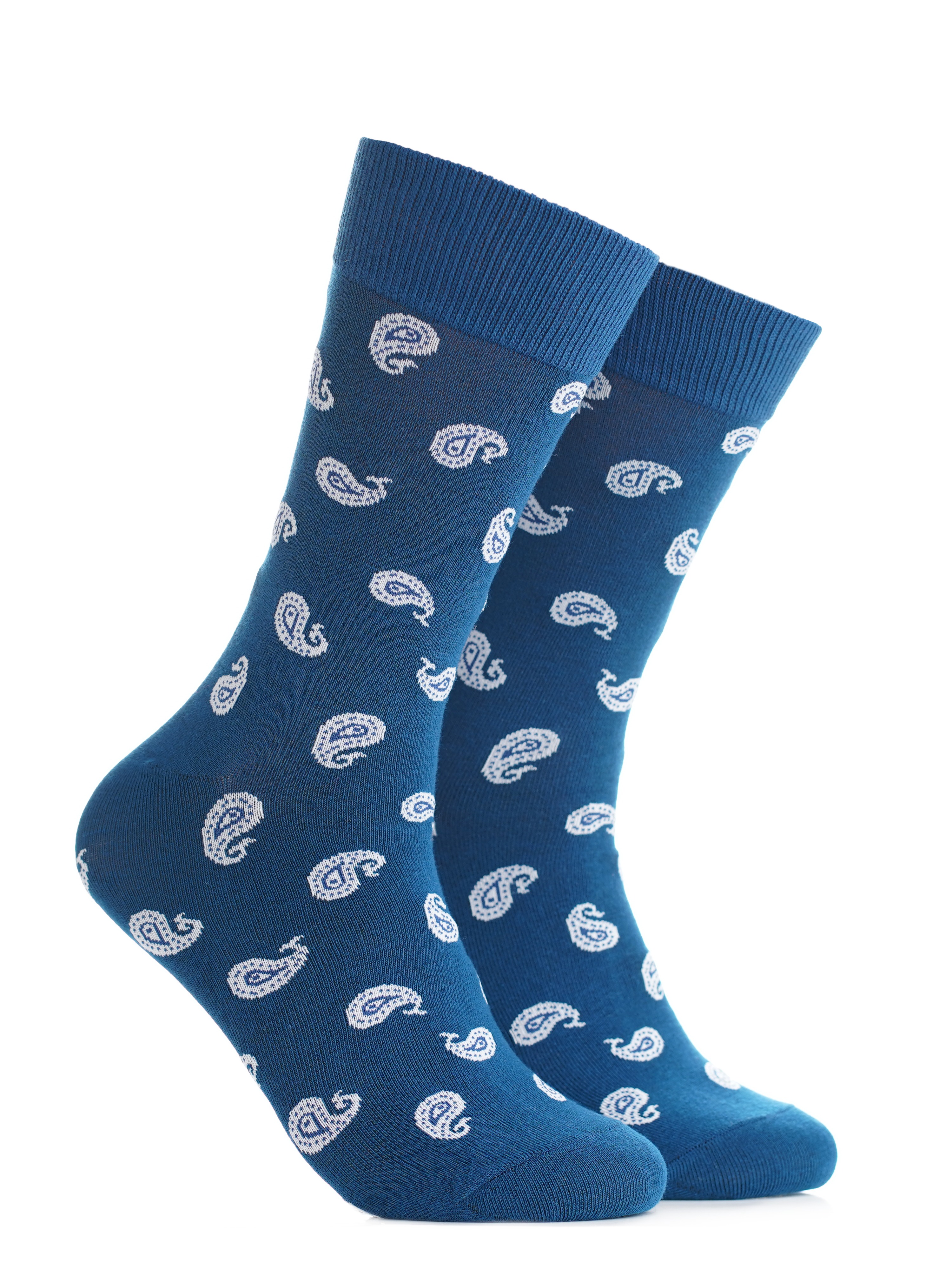Iconic Socks Small Paisley Pattern Crew length Office Formal Socks