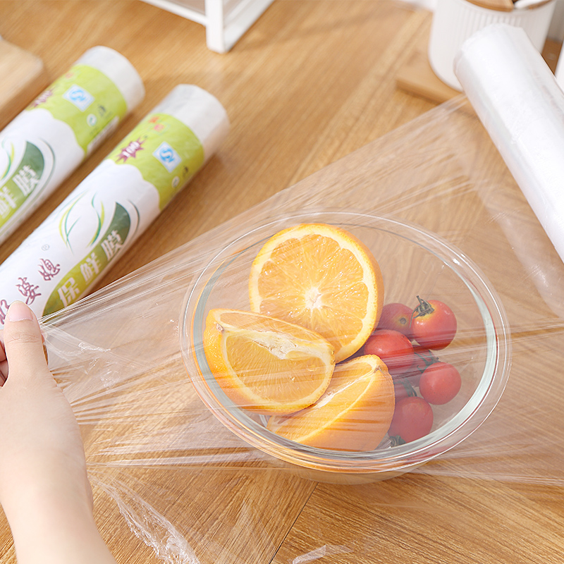 Household food cling film with cutter roll microwave oven kitchen