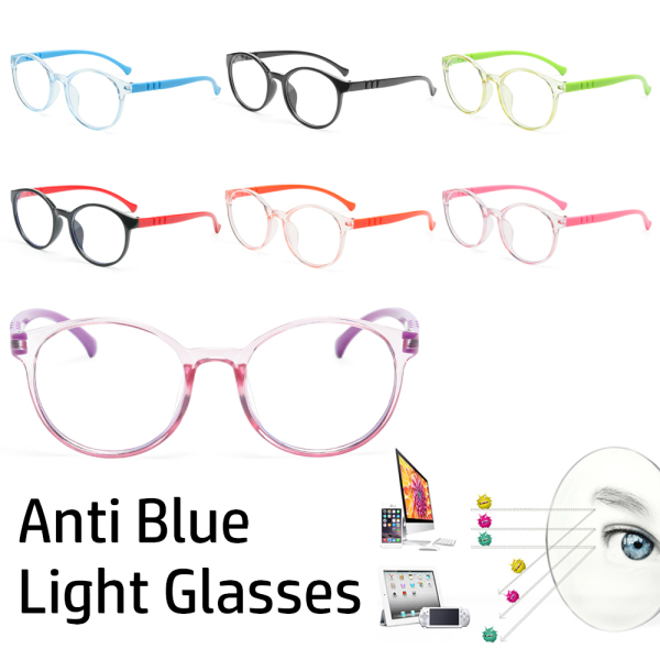 Giá bán BCOO6 Bọn trẻ Trong suốt máy tính UV400 Kính mắt trẻ em Glasse chặn ánh sáng xanh Kính máy tính Ống kính rõ ràng