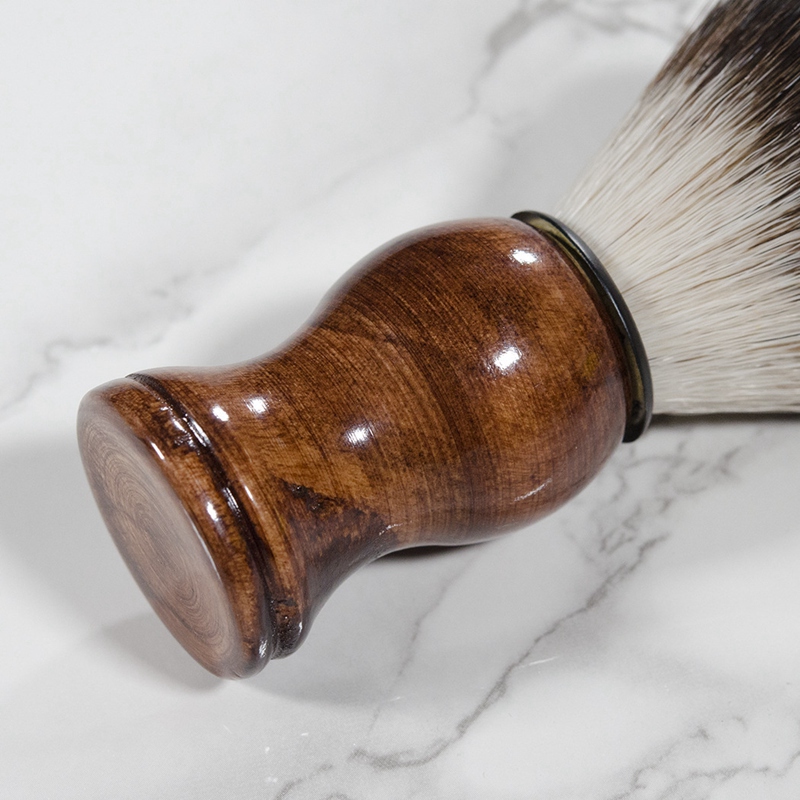 Men Shaving Brush Shave Wooden Handle Facial Beard Cleaning Appliance