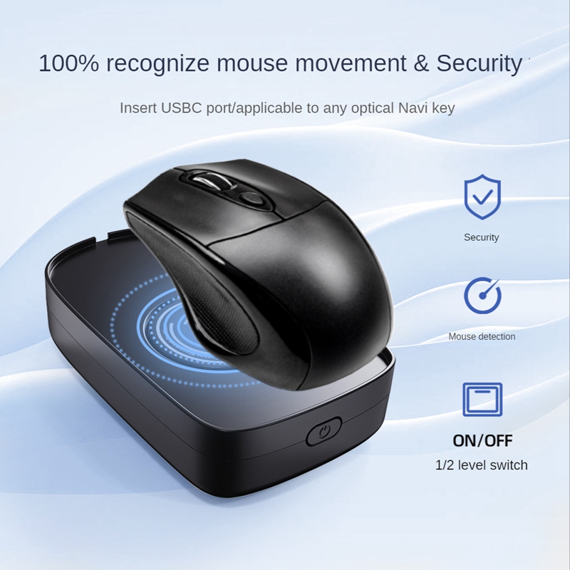 Jiggler USB Mouse Mover Mouse Mouse Movement Simulator with ON/OFF Switch for Computer Awakening, Keeps PC Active