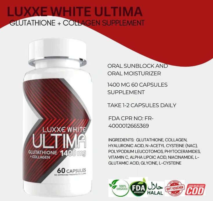 luxxe white ultima glutathione collagen Luxxe White main image 1