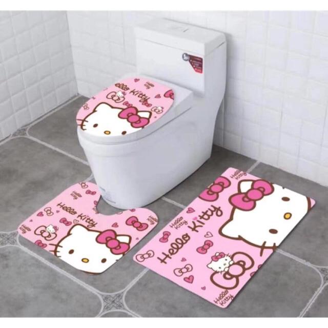 Hello kitty toilet cover set Lazada PH
