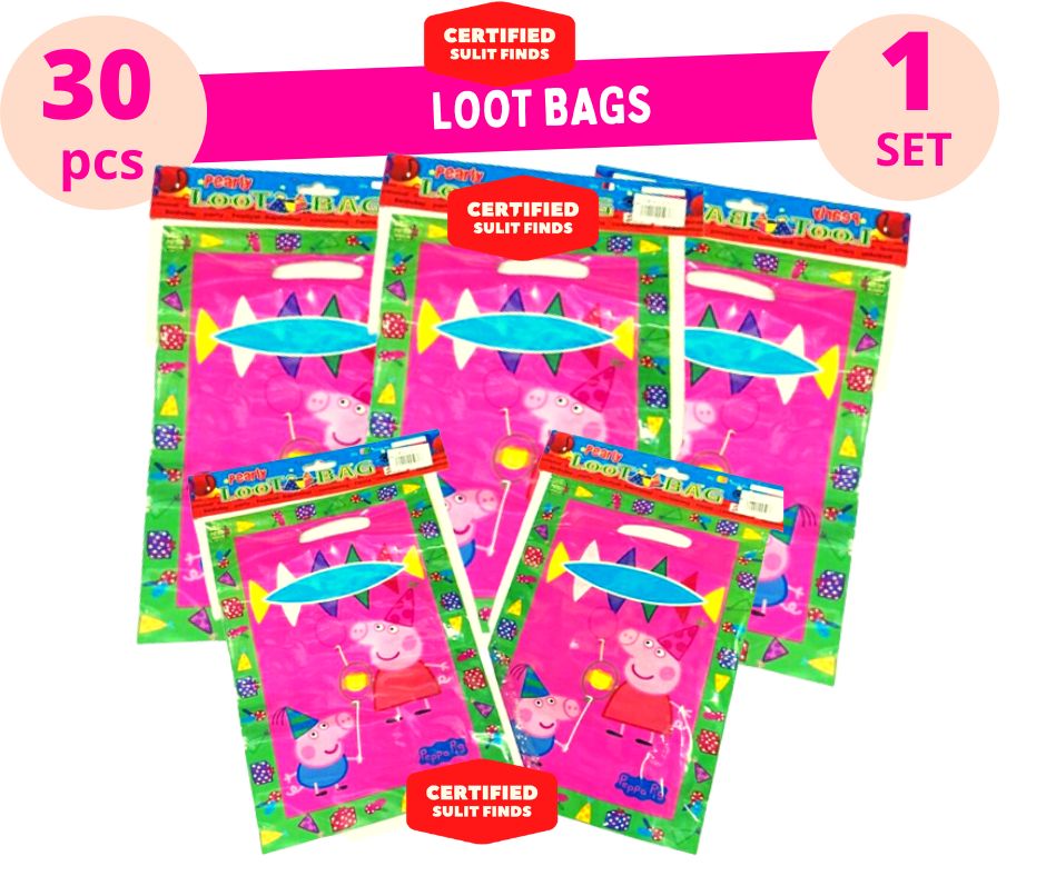 Peppa' Pig Loot Bags Birthday Decorations Set Basic Peppa' Pig Peppa