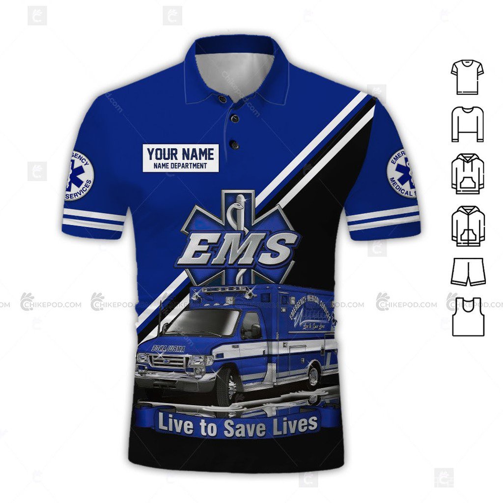 Personalized Name And Department EMS 3D Full Body Printing Clothes ...