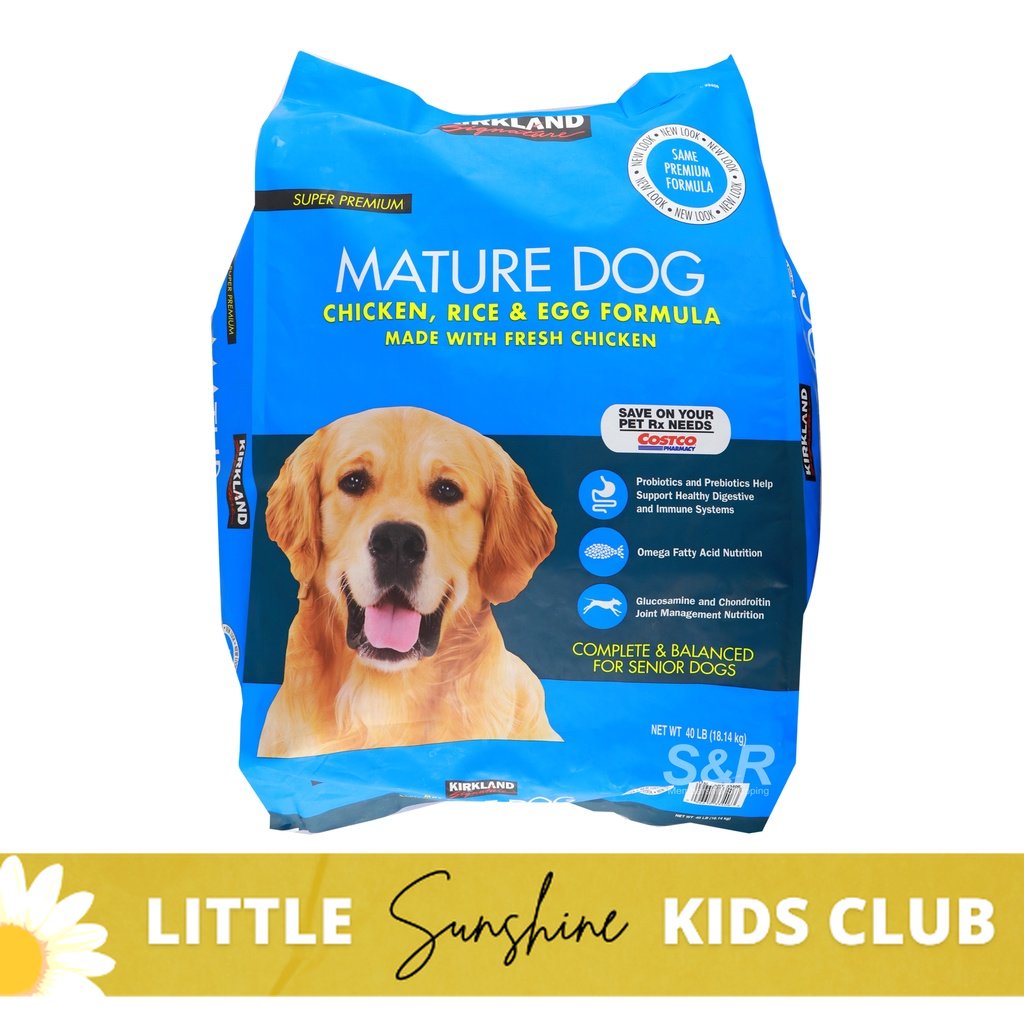 Kirkland Signature Mature Dog Chicken, Rice, and Egg Formula 1 sack