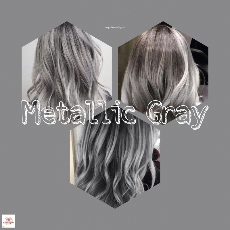 Metallic Gray/Grey 9.01 Hair Color (any brand) WITH Bleaching Set and