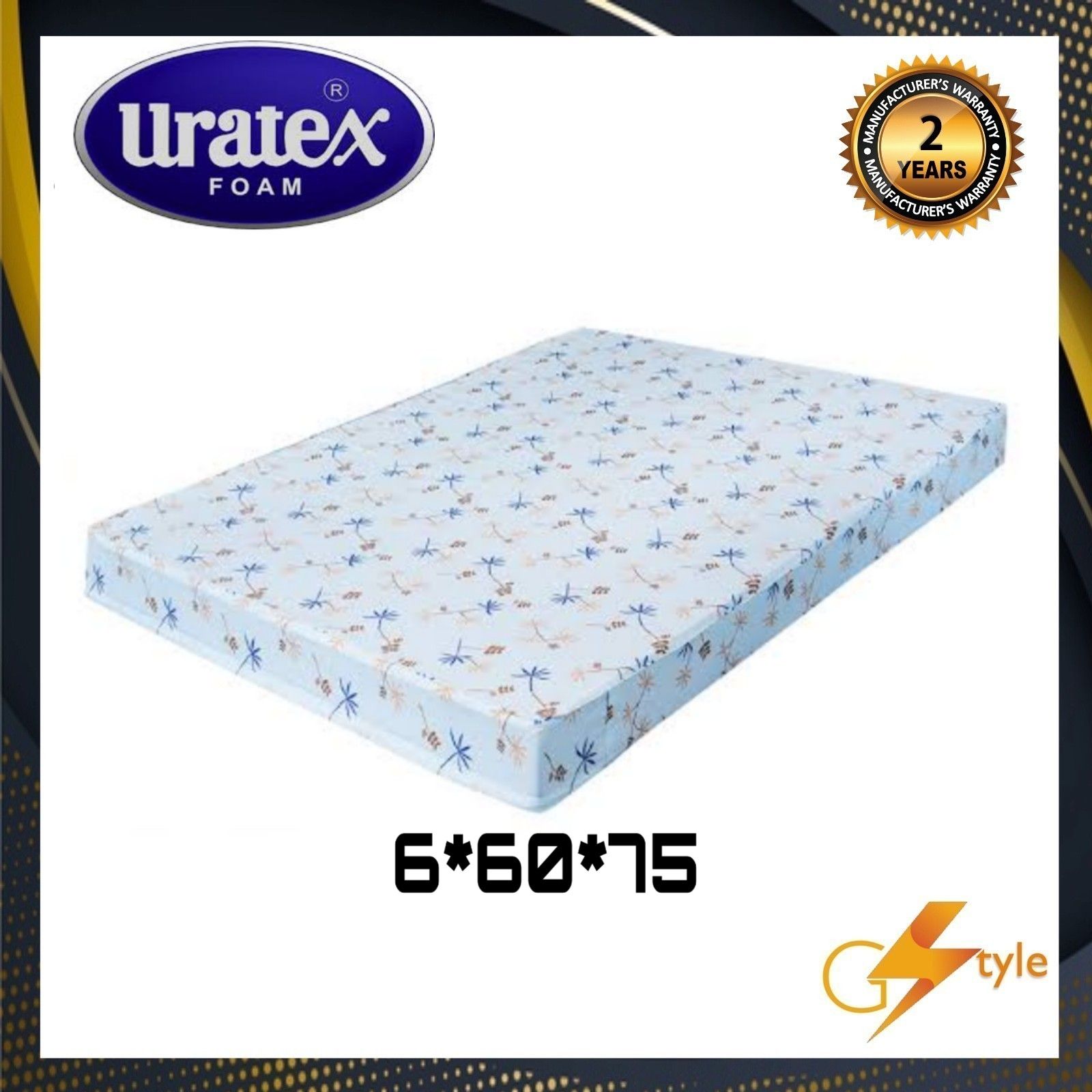 Uratex foam on sale 6x60x75 price