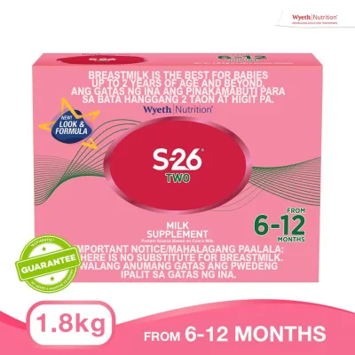Wyeth® S-26® TWO Milk Supplement for 6-12 Months Bag in Box 1.8kg x 1