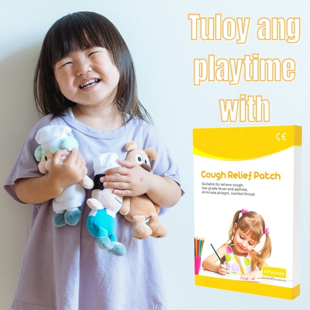 4 patches NoCough Cough Relief Patch for Babies, Kids, Children, Adult