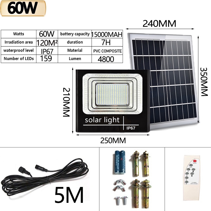 SUNRISING solar light outdoor lighting Flood Light IP67 Waterproof