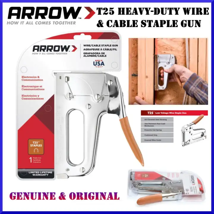 Arrow T25 Heavy Duty Wire And Cable Staple Gun Lazada Ph