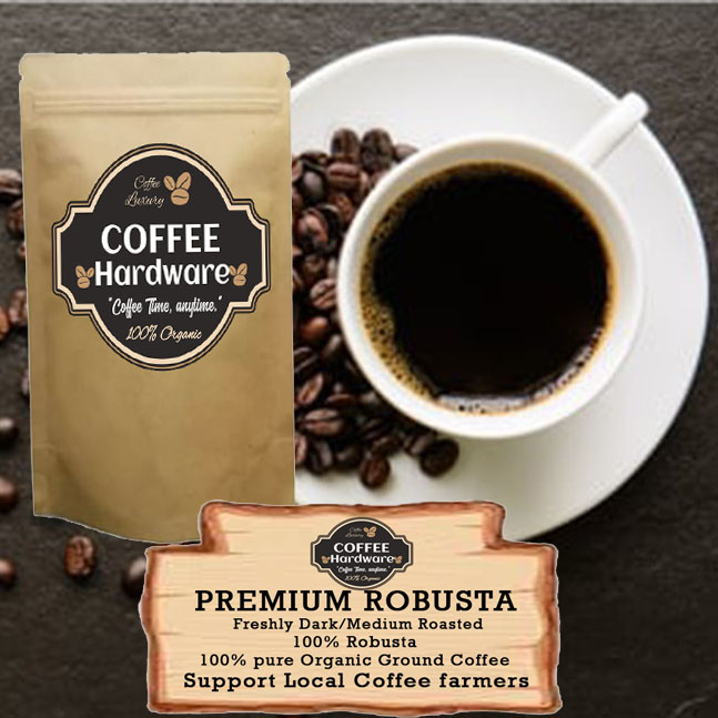 ROBUSTA PREMIUM Roasted Coffee(Beans or Ground) Freshly Roasted, 100