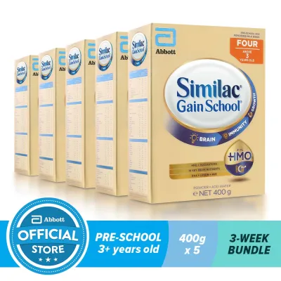 Similac Gainschool HMO 400G For Kids Above 3 Years Old Bundle of 5