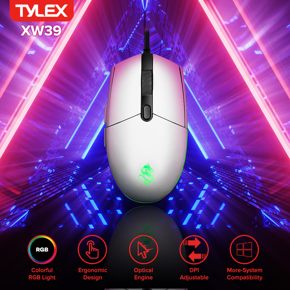 TYLEX XW39 4800DPI RGB Light Wired Gaming Mouse Lazada PH