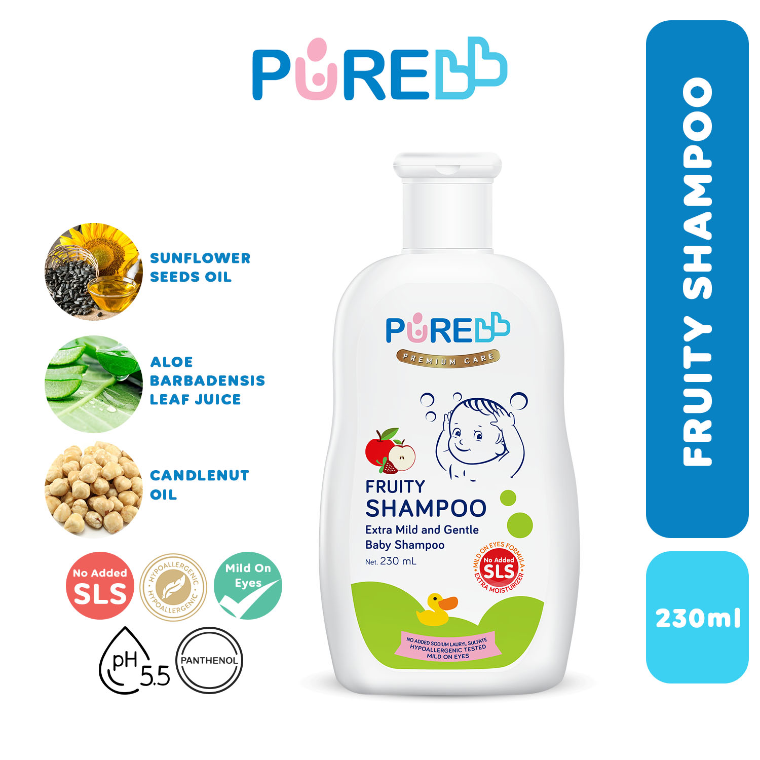 PureBB Fruity Shampoo Extra Mild and Gentle Baby Shampoo 230ml Lazada PH