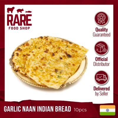 Garlic Naan Indian Bread( 10 PCs)