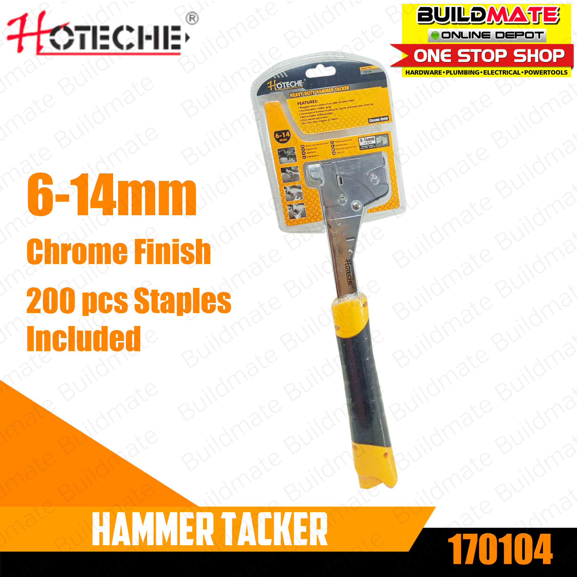HOTECHE Hammer Tacker 614mm Heavy Duty 170104 •BUILDMATE• Lazada PH