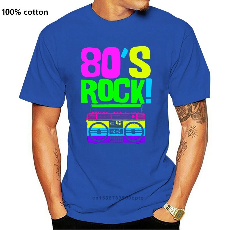2019 Fashion men shirt Rock Retro Neon 80S Party Wear Outfit T Shirt |  Lazada PH