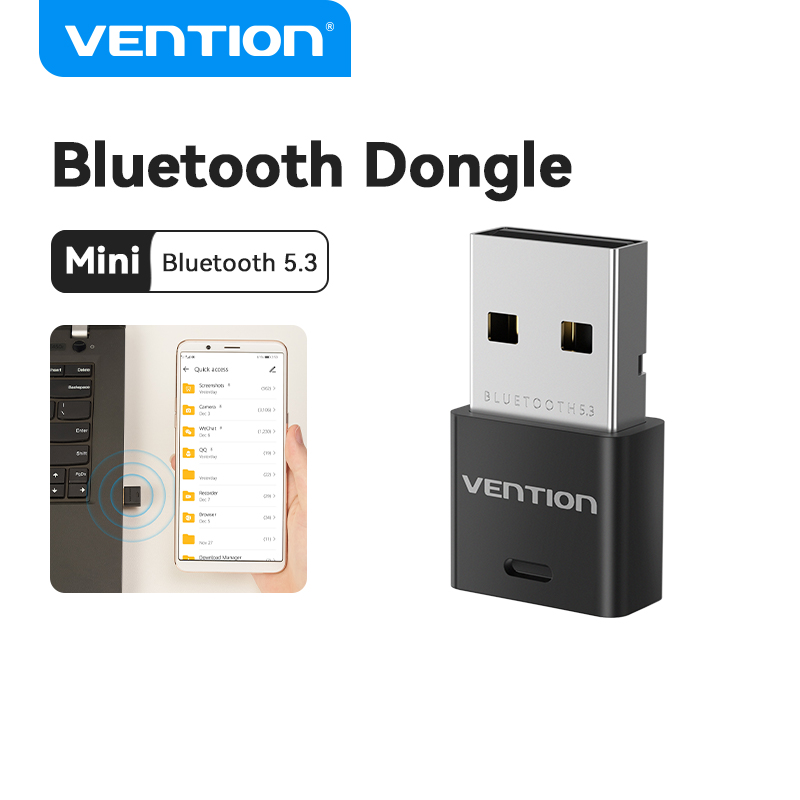 Vention Bluetooth 5.3 5.1 5.0 Dongle Wireless USB Device Receiver for PC Keyboard Mouse Earphone PS5 Switch Headset Audio Xbox PS4 Windows 10 8 7 Connector Multiple USB Bluetooth Adapter
