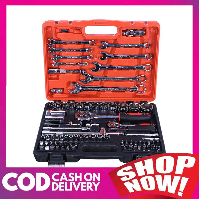 82PCS Car Repair Tools Socket Wrench Set Original Car Tools Set Car