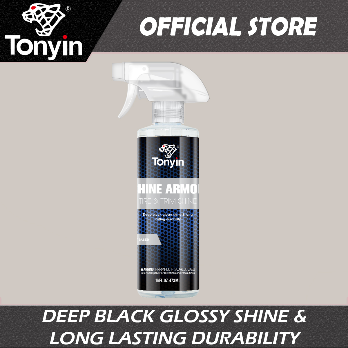 Tonyin Shine Armor Tire & Trim Shine Water Based 473mL Lazada PH