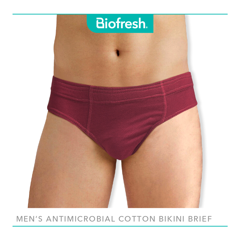 Biofresh Men's Antimicrobial Cotton Bikini Brief 3 pieces in a pack UMBKG12