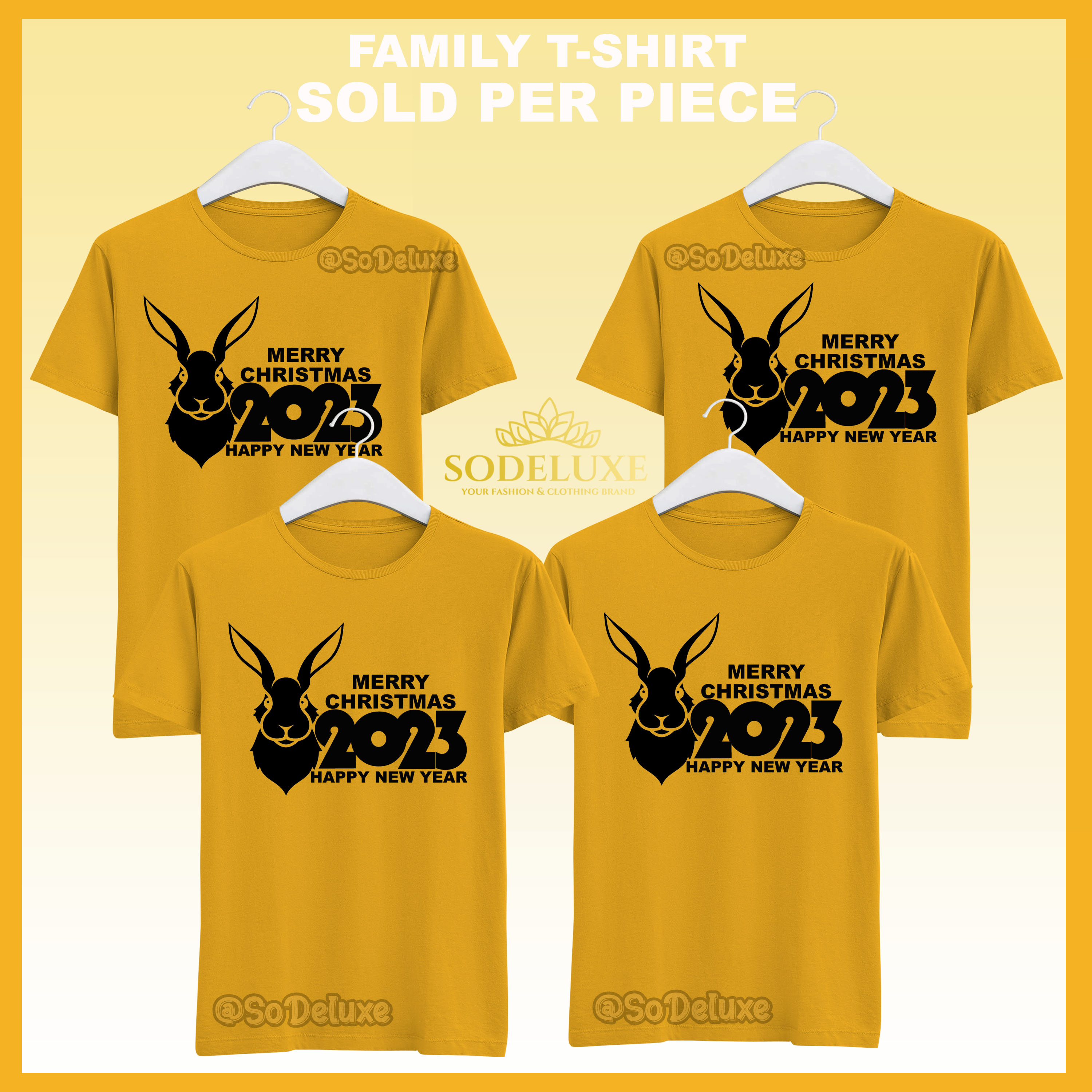Khyreetees|Family T-Shirt Set 2023 Year Of The Rabbit New Year And  Christmas T-Shirt Set Cotton Good Quality Cod Ootd Family T-Shirts Cod On  Sale | Lazada Ph