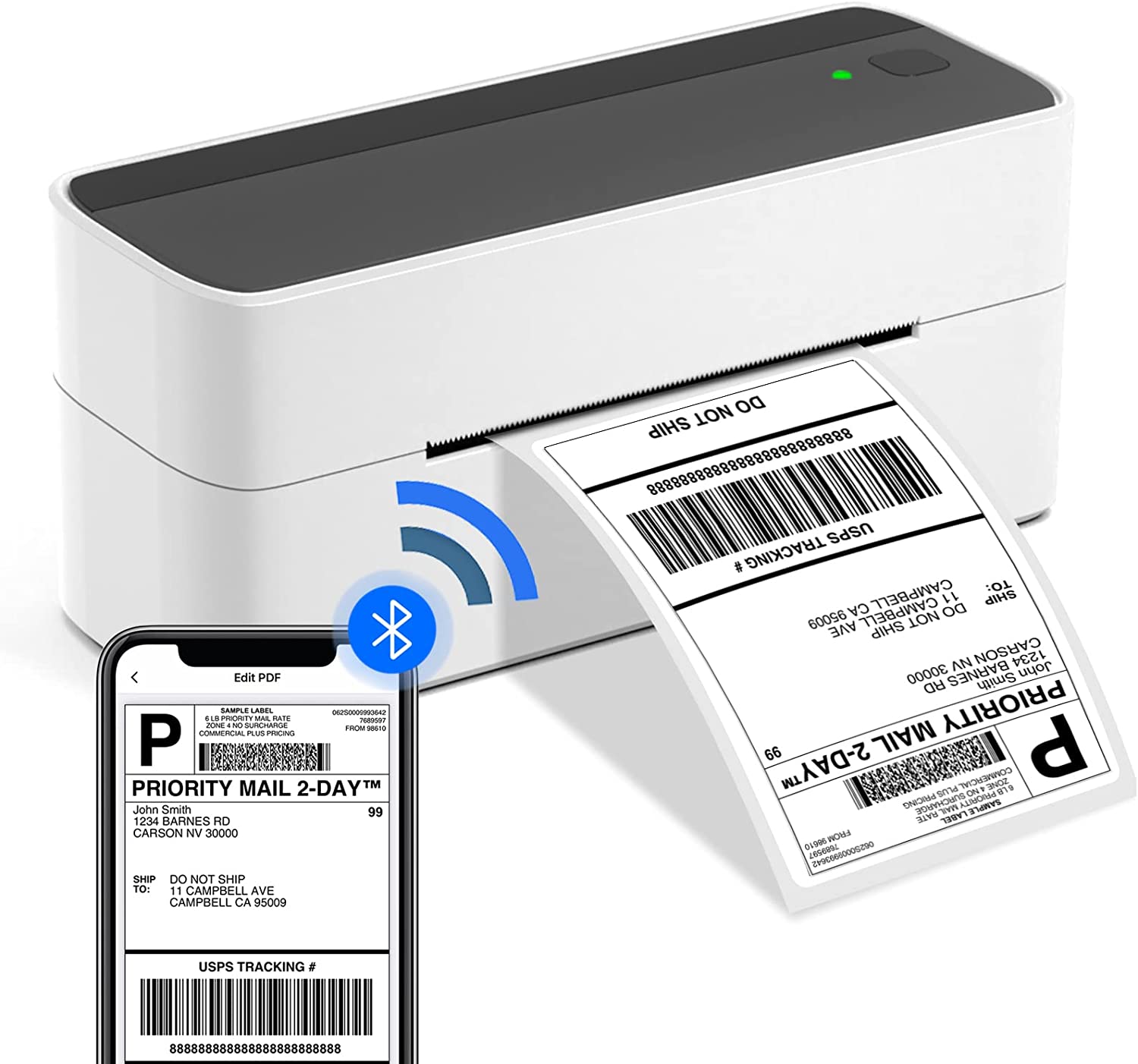 MUNBYN Label Printer Thermal Shipping Address Barcode for UPS Canadapost  FedEx