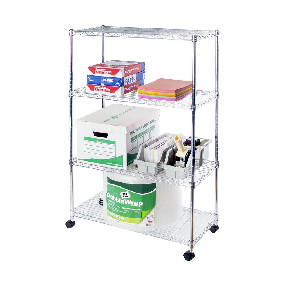 Seville Classics 4-Tier Steel Wire Shelving, 36 W x 14 D x 56.5H - Sam's  Club