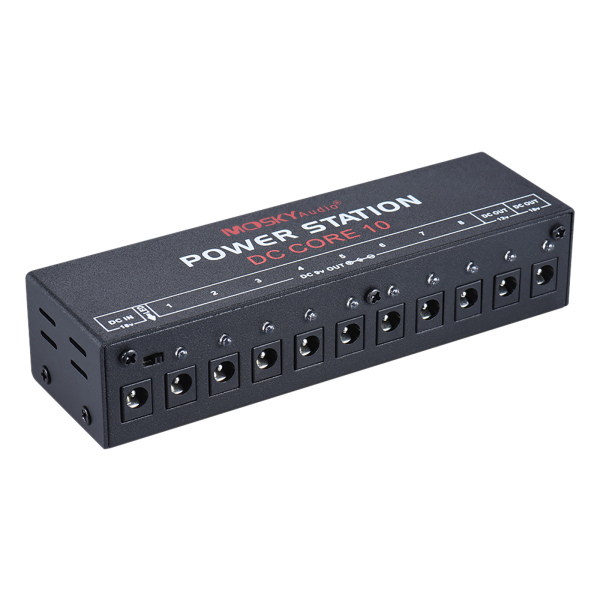 MOSKYAudio Mini Power Supply Station 10 Isolated DC Outputs for 9V 12V 18V Guitar Effect with Power Cables Malaysia