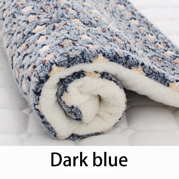 yurongfx 1Pcs Puppy Dog Cat Blanket Bed Mat Pet Soft Fleece Pad Thickened Home Rug Pet Supplies Sofa Cushion Keep Warm