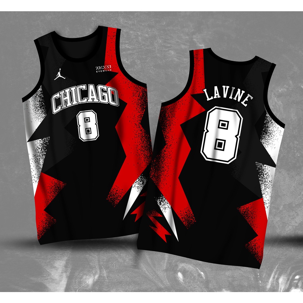 NEW! Chicago Bulls Zach LaVine #8 Jersey | Full Sublimation BASKETBALL