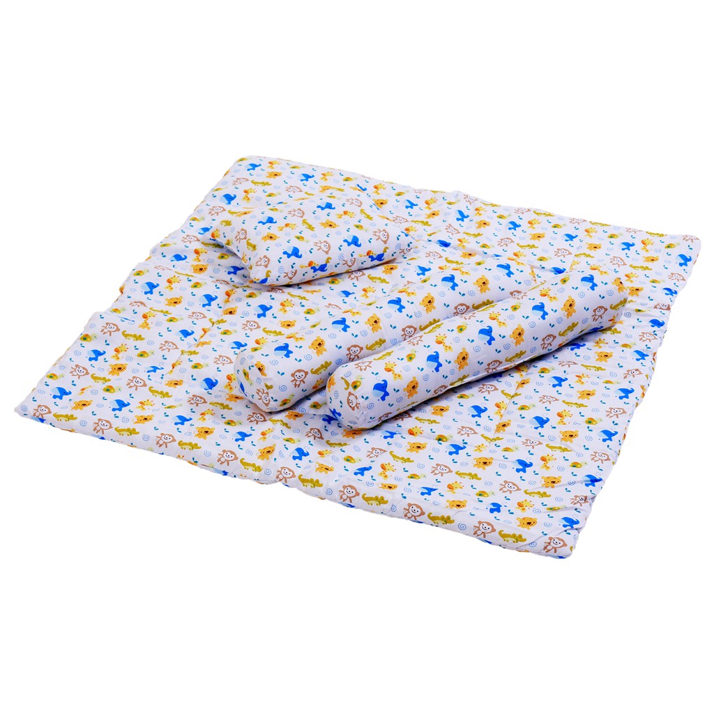 Child Care Baby Comforter Set with Pillow and Bolsters, 40X40