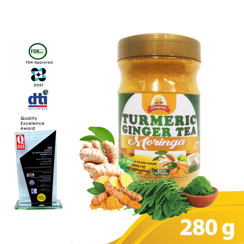 Luyan Instant Turmeric Ginger Tea Moringa 280g Lazada PH