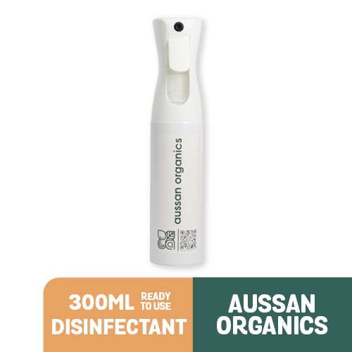 Aussan Organics All Purpose Disinfectant Spray (Premium Fine Mist Continuous Spray Bottle