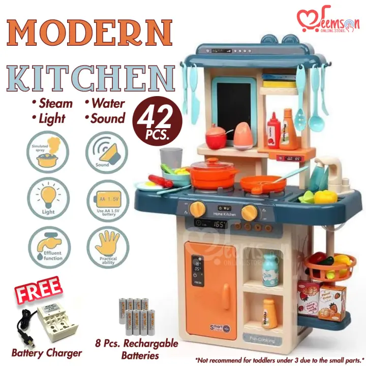 role play kitchen cooking set