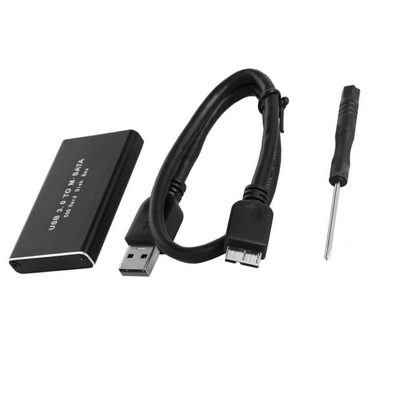 Msata to usb 3.0 ssd storage case adapter for 30x50mm 30x30mm msata ssd