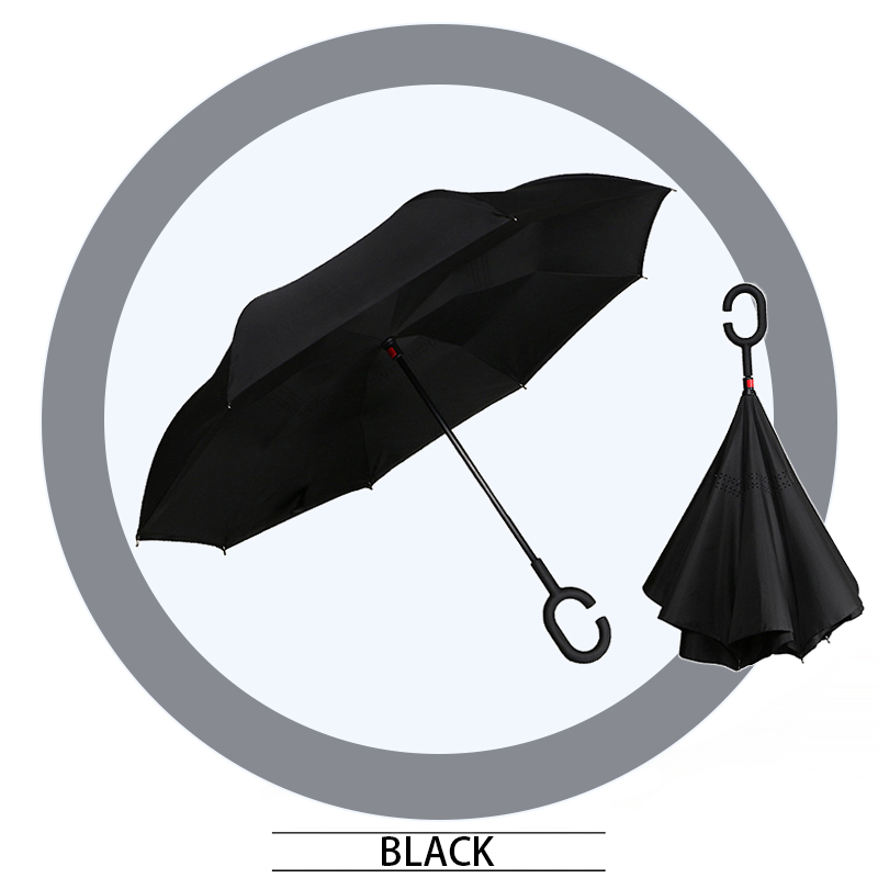 Double Inverted Umbrella Reverse Folding Umbrella Outdoor Car Umbrella