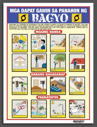 Educational Tarpaulin Posters Bagyo Chart Small Big Lazada Ph