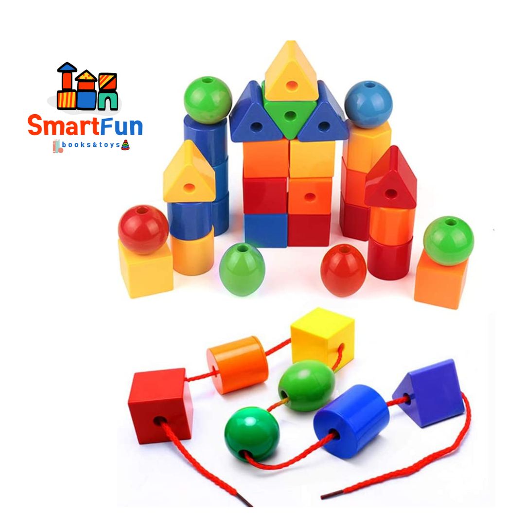 Jumbo Lacing Beads Educational Threading Toy Stringing Toy Montessori