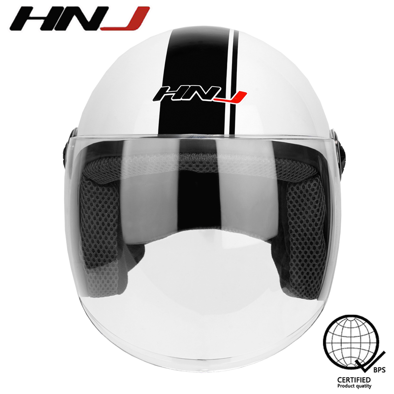 HNJ 818 Women Half Face Motorcycle helmet Men Half face Dual Visor
