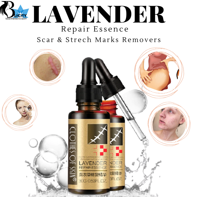Clothes of Skin Lavender Repair Essence Fade Scars, Acne Marks & Dark