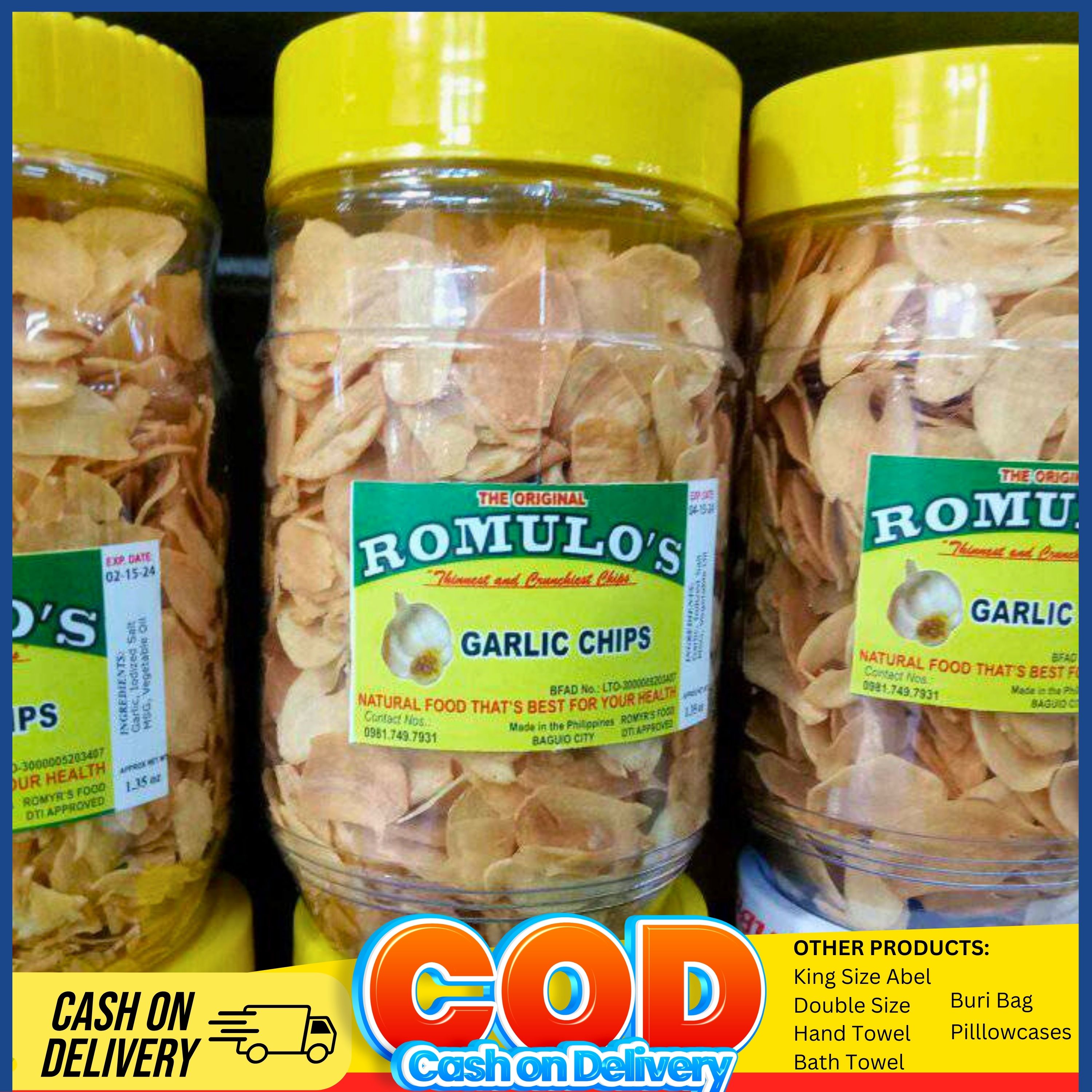 Garlic Chips Snack Baguio Garlic Chips Romulo garlic Chips Snack 1.35 oz Lazada PH