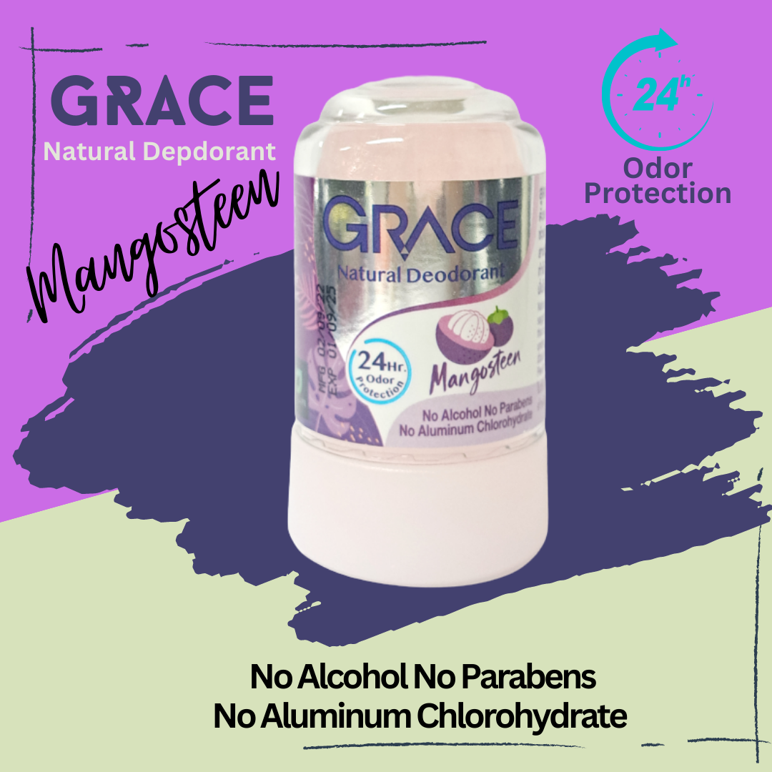 GRACE CRYSTAL TAWAS DEODORANT 70g natural whitens removes odor Thailand