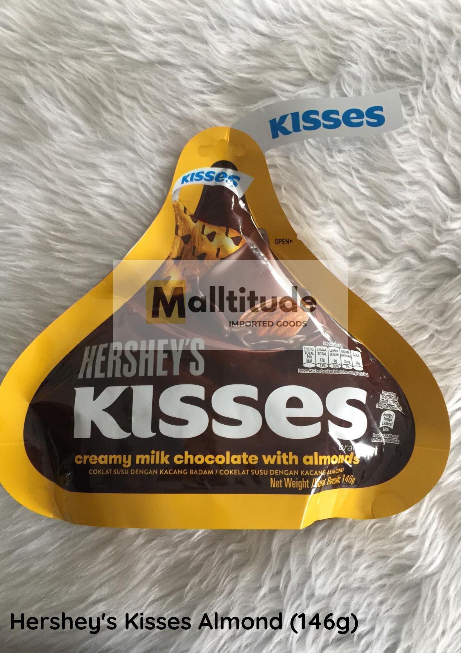 Hershey's Kisses Milk Chocolate with Almond 146g Lazada PH