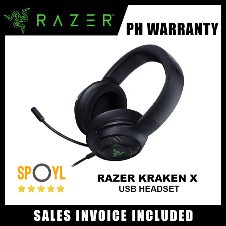 Razer Kraken X Usb 7 1 Gaming Headphone 40mm Surround Sound Ultra Light Cardioid Mic Microphone For Pc Desktop Laptop Computer Gaming Headset Spoyl Store Lazada Ph