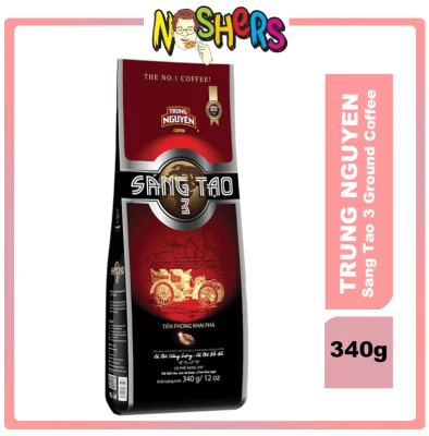 Noshers Trung Nguyen Ground Coffee Creative Sang Tao 3 Authentic From Vietnam Trung Nguyen - Premium Blend Vietnamese Coffee Ground Bean Premium Coffee Blend, Intense Flavor and Fragrance 340gr