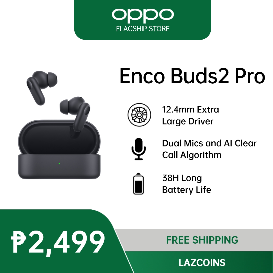 NEW] OPPO Enco Buds2 Pro Bluetooth Earphones Extra Large